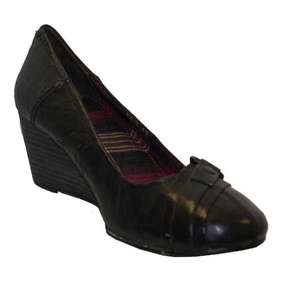 Seychelles Celestial Black Leather Wedge - Picture 3 of 7